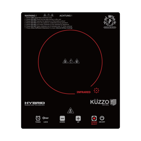 Kuzzo 德國德信 IF-222 28厘米 嵌入式單頭電陶爐